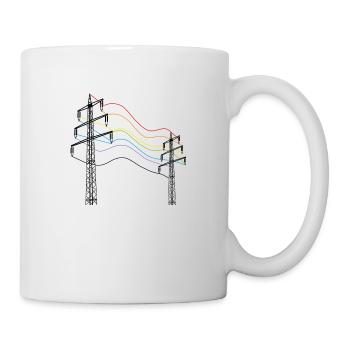 unter strom - Tasse - Weiß - Rechts