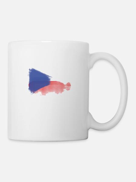 Tschechische flagge - Tasse - Weiß