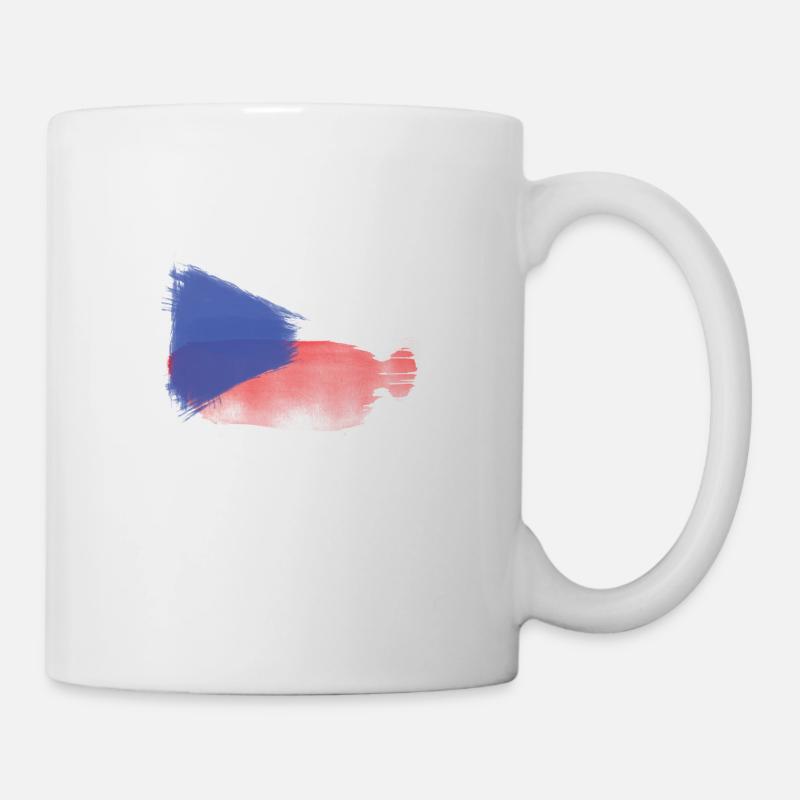 Tschechische flagge - Tasse - Weiß