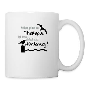 Therapie Norderney - Tasse - Weiß - Rechts