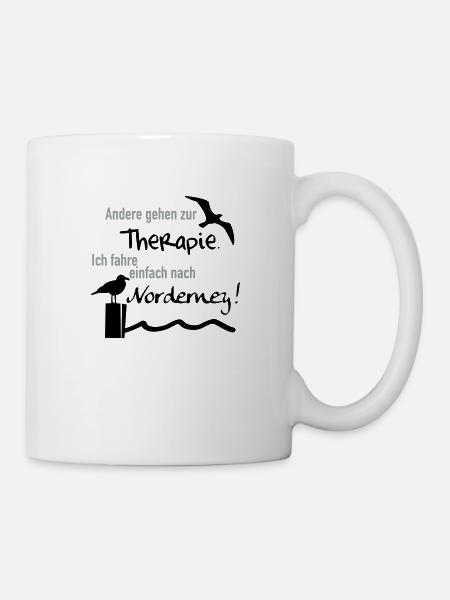 Therapie Norderney - Tasse - Weiß