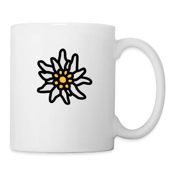 T-Shirt "Edelweiss" for , Dirndl, - Mug - white - Right