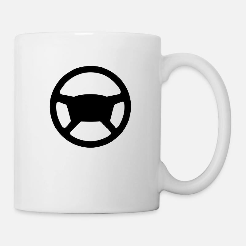 Steering wheel - Mug - white