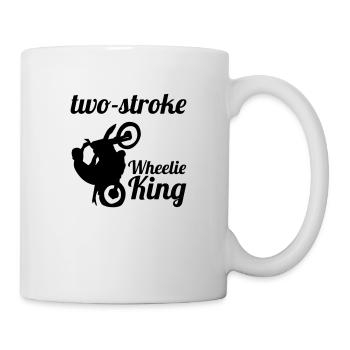 2 stroke Wheelie King - Tasse - Weiß - Rechts