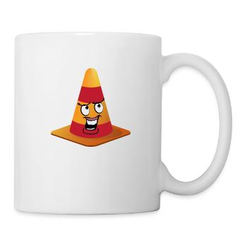 Traffic Cone Smiley - Mug - white - Right