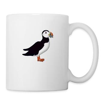 Choughs with fish - Mug - white - Right