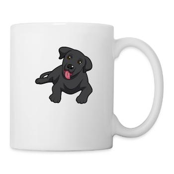 black labrador Dog - Mug - white - Right