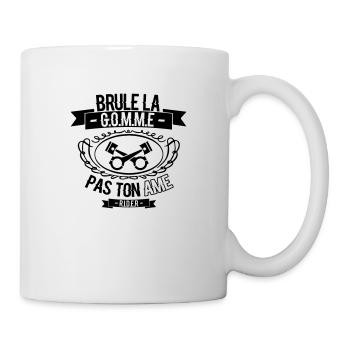 brule la gomme - Mug blanc - blanc - Droite