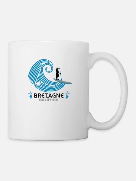 PADDLE BREIZH BRETAGNE - Mug blanc - blanc