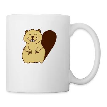 Biber - Tasse - Weiß - Rechts
