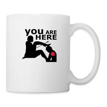 You are here - Tasse - Weiß - Rechts