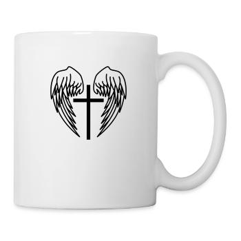 Holy Cross Jesus Christ Wings Angel Heaven - Mug - white - Right