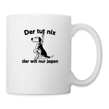 Tut nix - jagen - Tasse - Weiß - Rechts