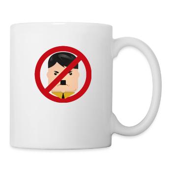 Emoticon - Gegen Rechts - Tasse - Weiß - Rechts