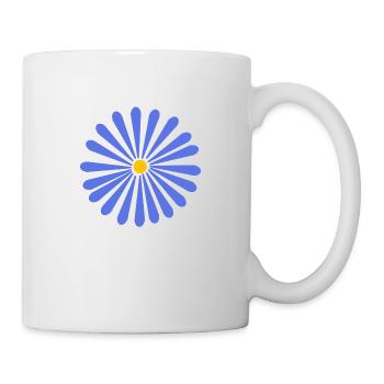 printemps bleu - Mug blanc - blanc - Droite