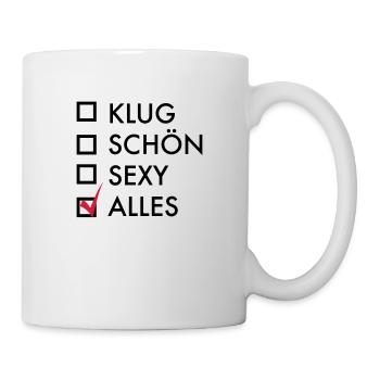 sexy - Tasse - Weiß - Rechts