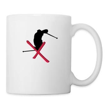 Ski - Freestyle - Tasse - Weiß - Rechts
