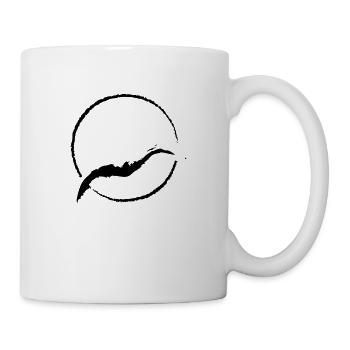 Sonne, Möwe - Tasse - Weiß - Rechts
