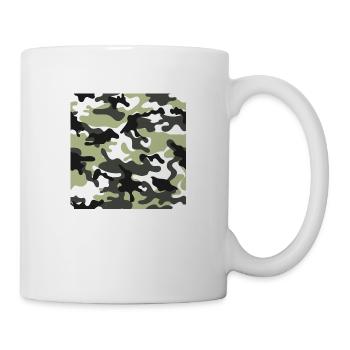 White and Brown Camouflage - Mug - white - Right