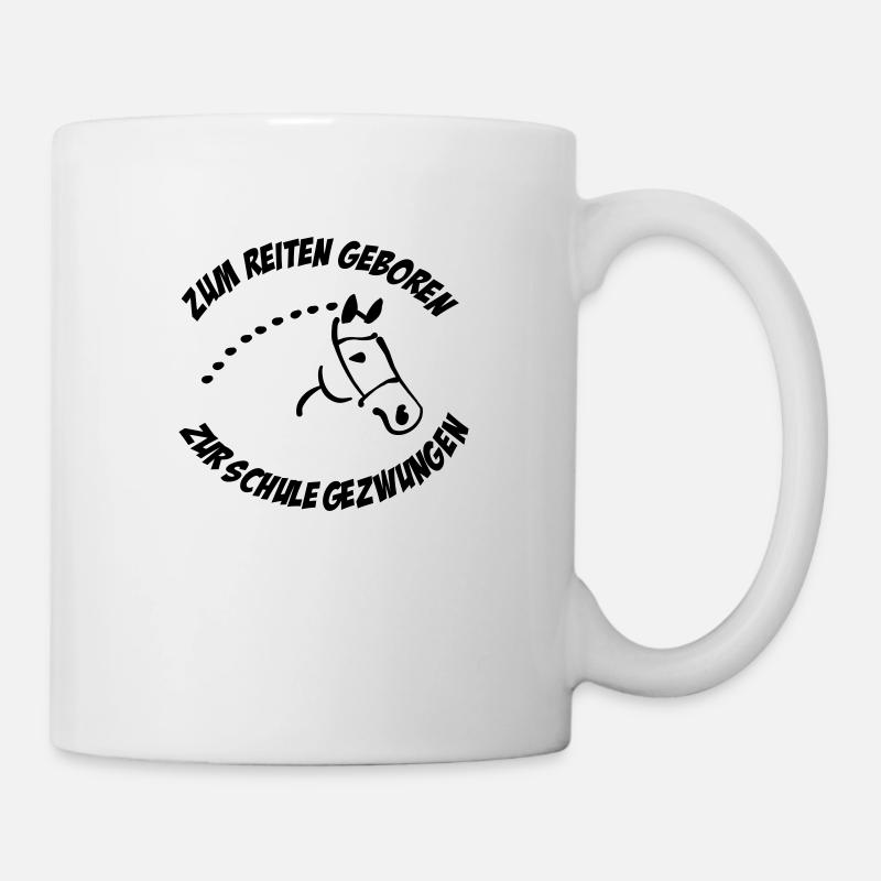 reiten - Tasse - Weiß