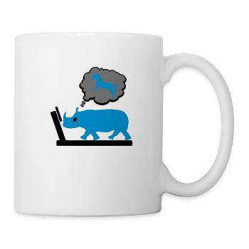 Fitness - Tasse - Weiß - Rechts