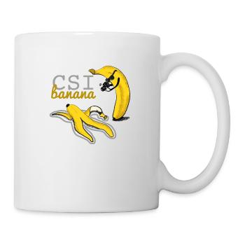 banana scena del crimine - Tazza - bianco - Destra
