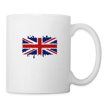 Dripping Union Jack - Mug - white - Right