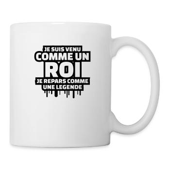 je suis venu comme un roi - Mug blanc - blanc - Droite