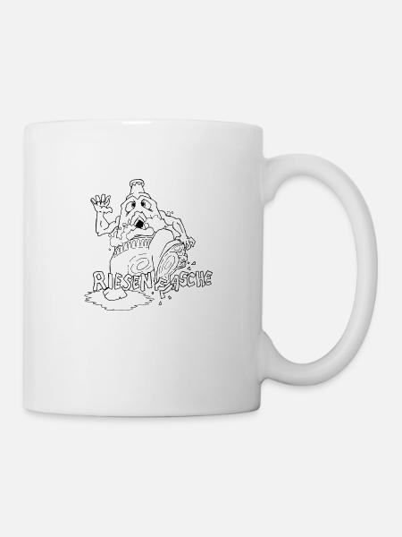 Riesenflasche - Tasse - Weiß