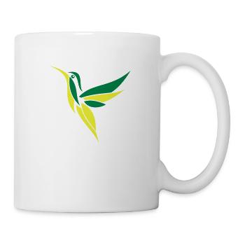 Kolibri hummingbird 2-farbig - Tasse - Weiß - Rechts