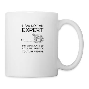 Chainsaw expert - Mug - white - Right
