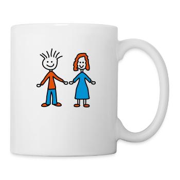 Paar - Tasse - Weiß - Rechts