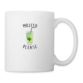 MOJITO PLEASE - Mug blanc - blanc - Droite