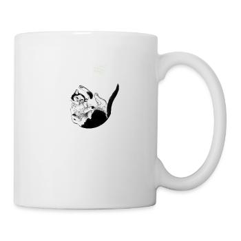 Lazy Cat Logo - Tasse - Weiß - Rechts