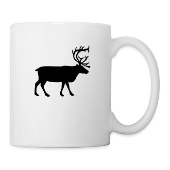 reindeer deer animal - Tasse - Weiß - Rechts