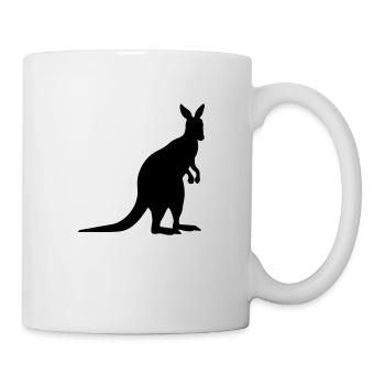 kangaroo animal - Mug - white - Right