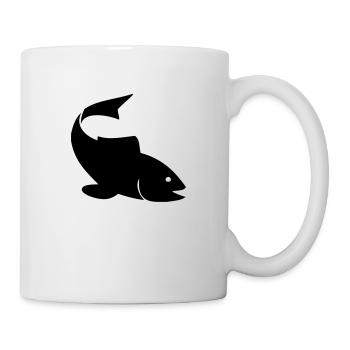 fish fishing - Tasse - Weiß - Rechts