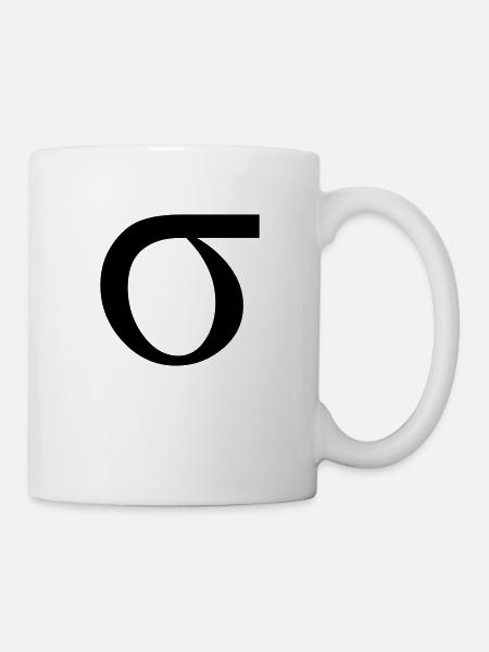 sigma greek - Tasse - Weiß