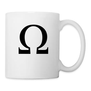 omega greek - Mug - white - Right