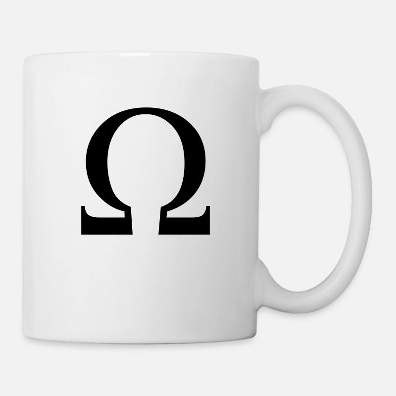 omega greek - Mug blanc - blanc