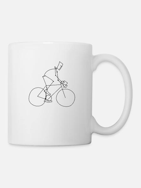 cycling sport - Tasse - Weiß
