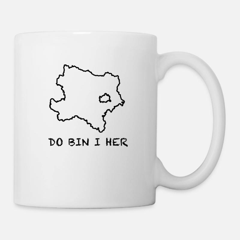 do bin i her - NÖ - Tasse - Weiß