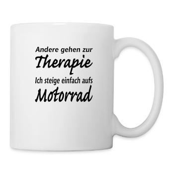 motorrad motorradfaher - Tasse - Weiß - Rechts