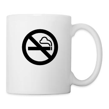 Nicht Rauchen - Tasse - Weiß - Rechts