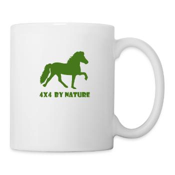 4x4 tölt green - Tasse - Weiß - Rechts