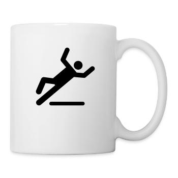 Rutschgefahr - Tasse - Weiß - Rechts