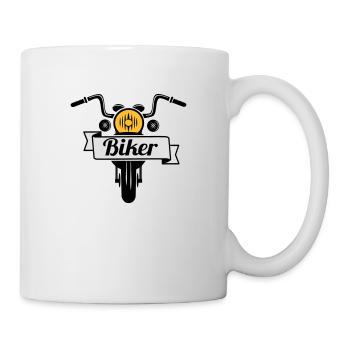 Biker - Tasse - Weiß - Rechts