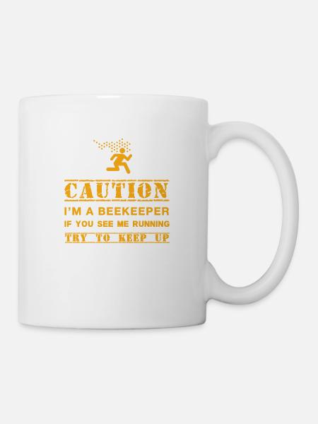 Achtung: Imker - Tasse - Weiß