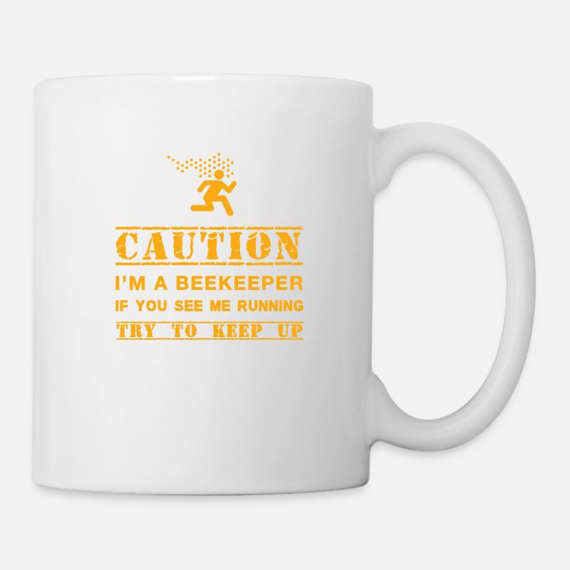 Achtung: Imker - Tasse - Weiß