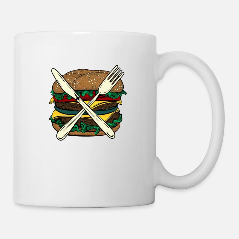 Burger X - Mug - white